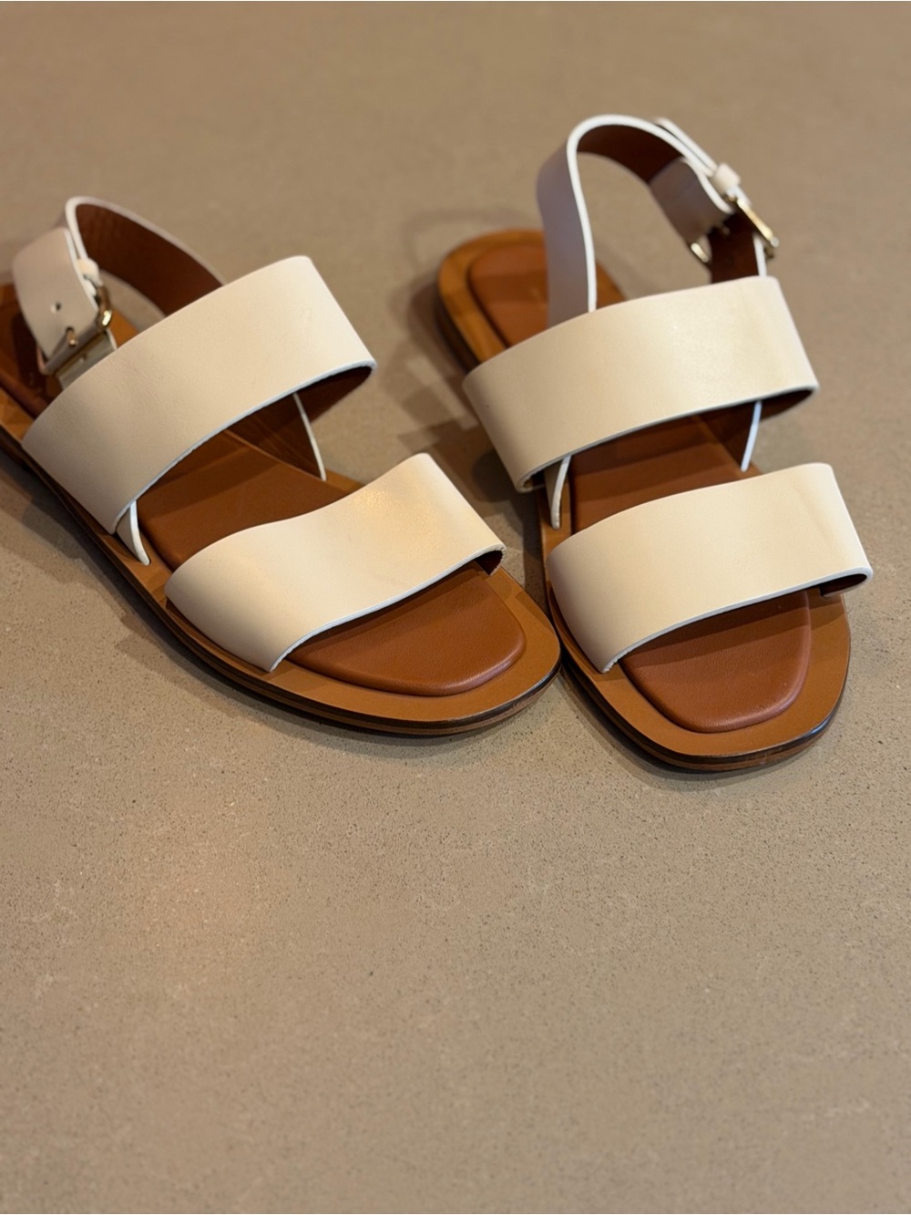 Mansur Gavriel Leather Flat Sandals | EU 39 | US 8.5-9 - Picture 3 of 6